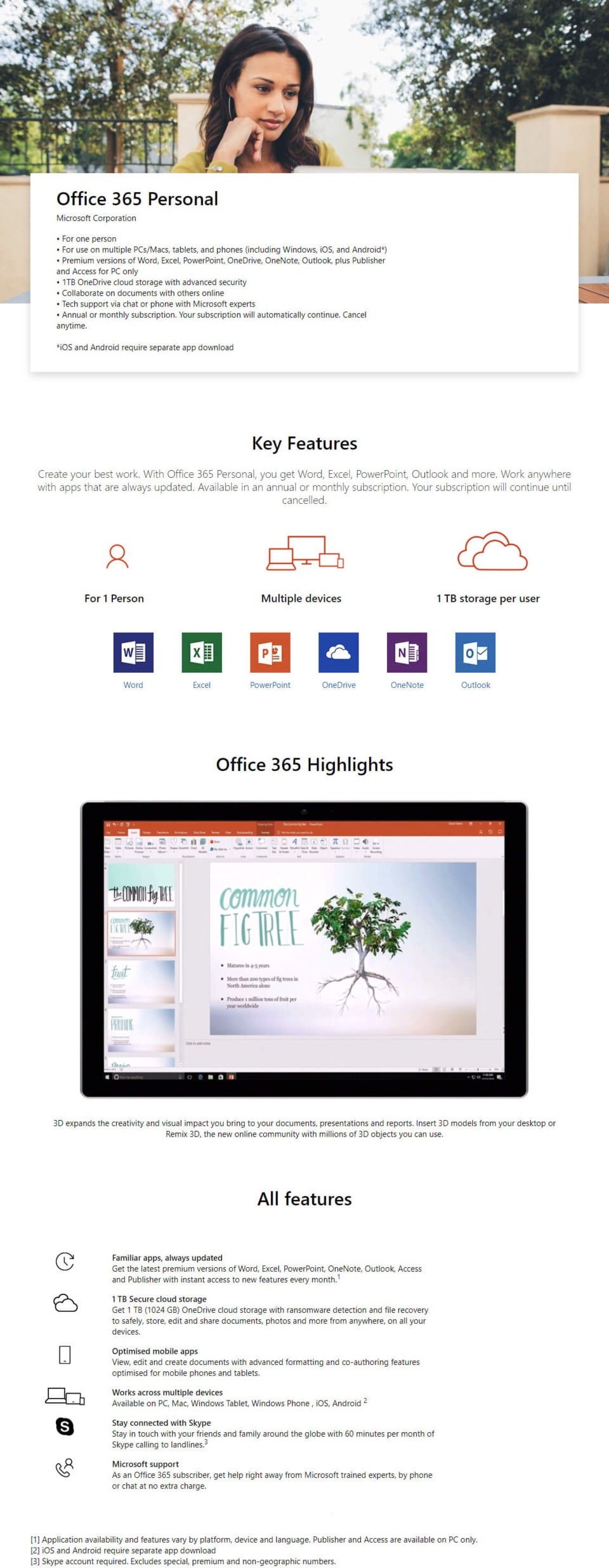 microsoft 365 personal 1 year subscription - digital key