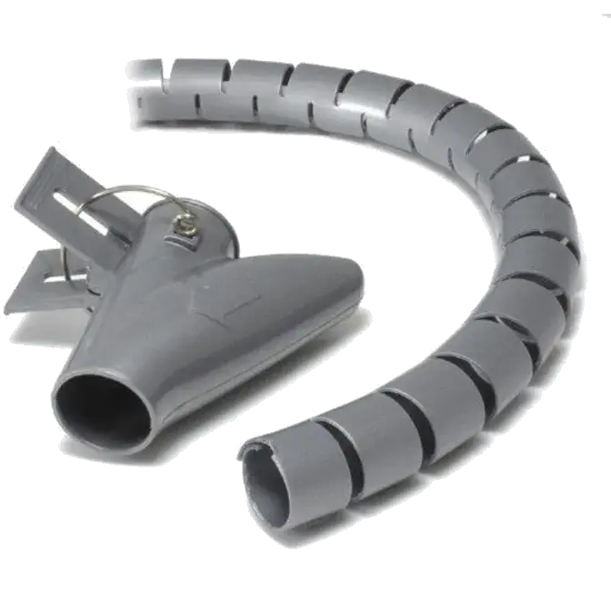 Ty-It 1.5m Zip Cable Wrap with Clip Tool Organiser - 20mm/Grey - Computer Alliance
