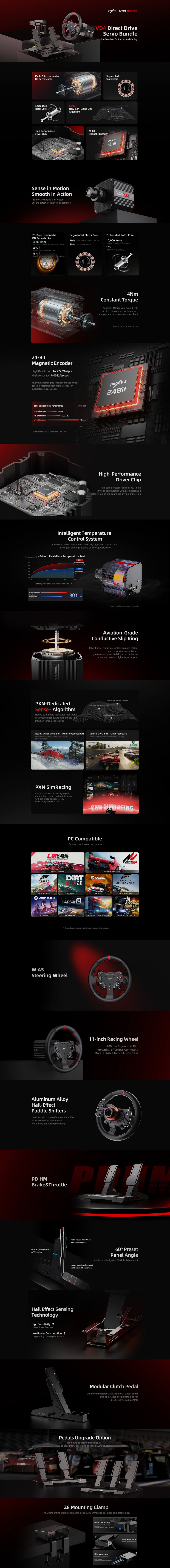 pxn vd4 bundle z8 direct drive racing wheel bundle
