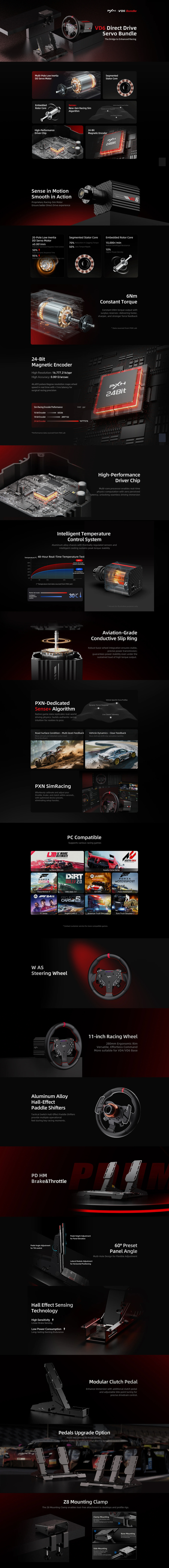pxn vd6 bundle z8 6nm direct drive racing bundle