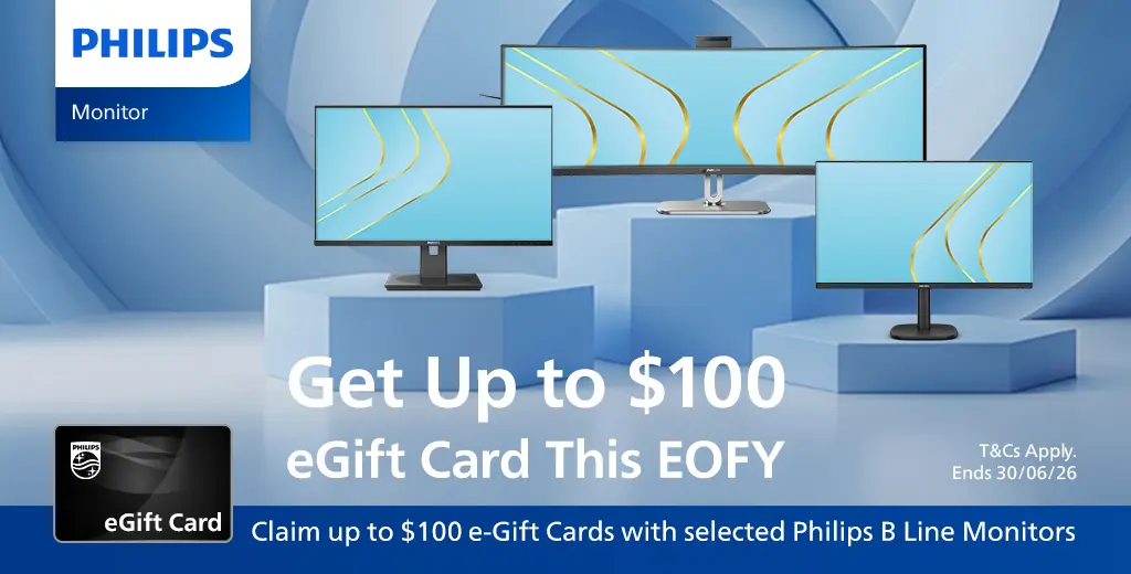 Philips Monitors — Get up to a $100 eGift Card