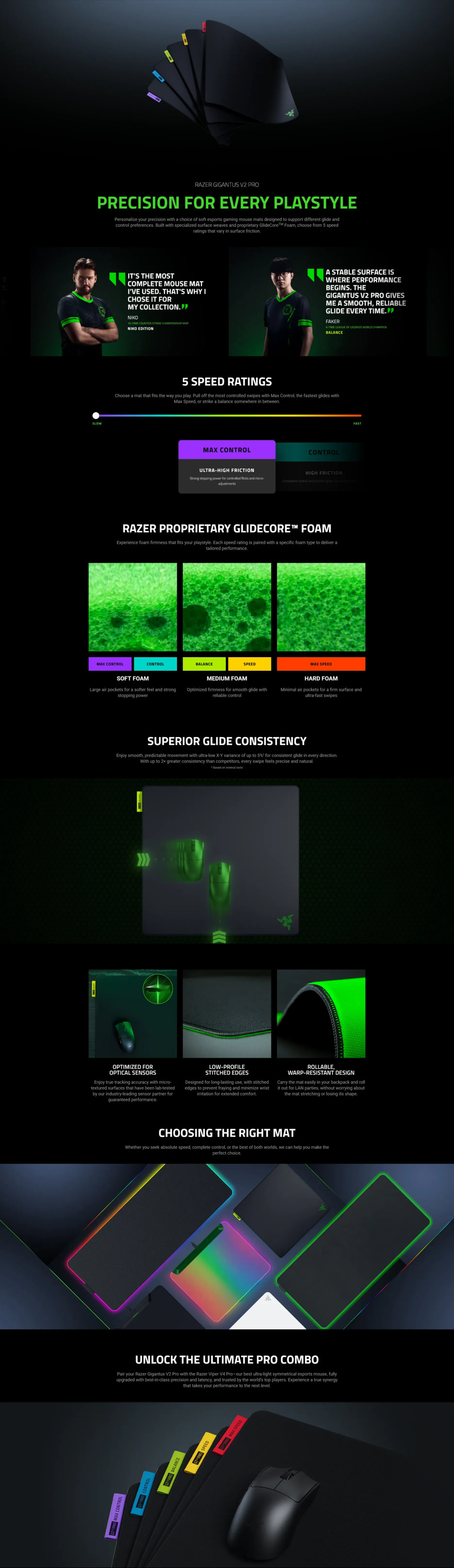 razer gigantus v2 pro soft large max control mouse pad black