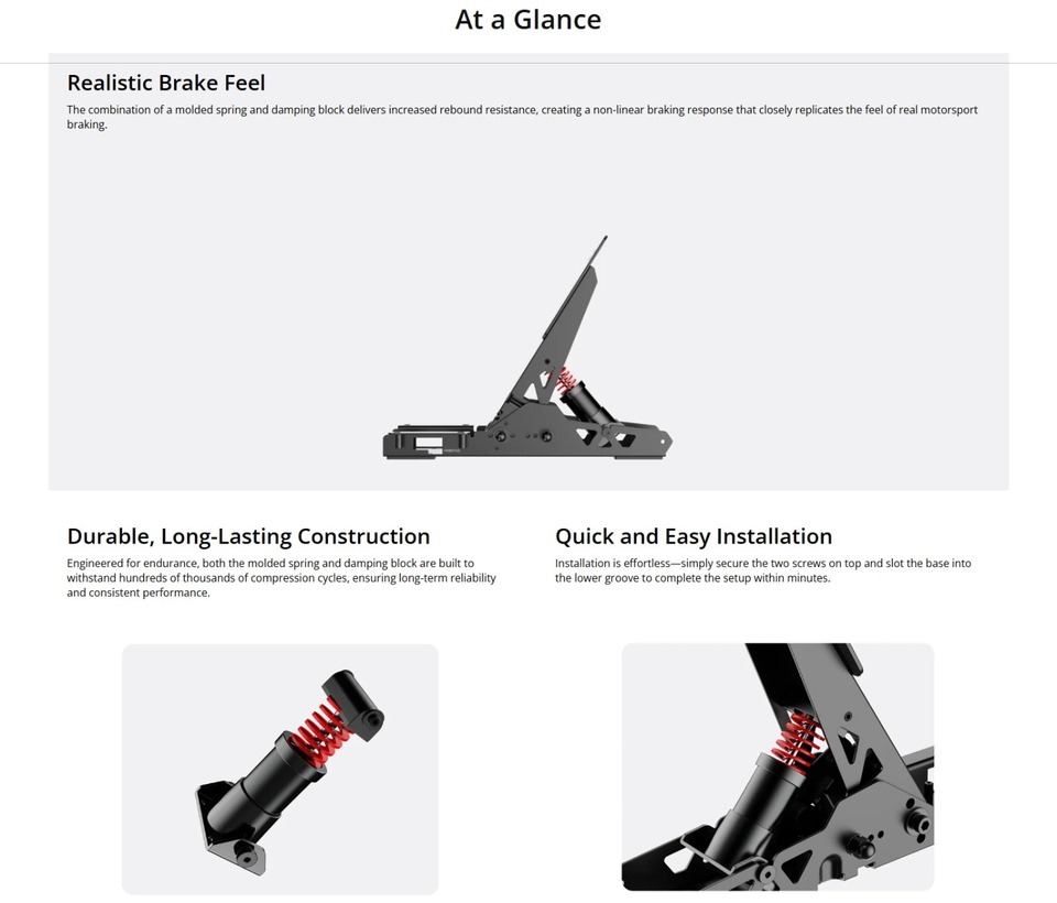 moza sr-p lite brake pedal performance kit
