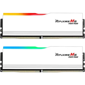64gb-ddr5-(2x32gb)-g.skill-6000mt/s-cl36-ripjaws-m5-neo-rgb-xmpplusexpo-ram-white-0