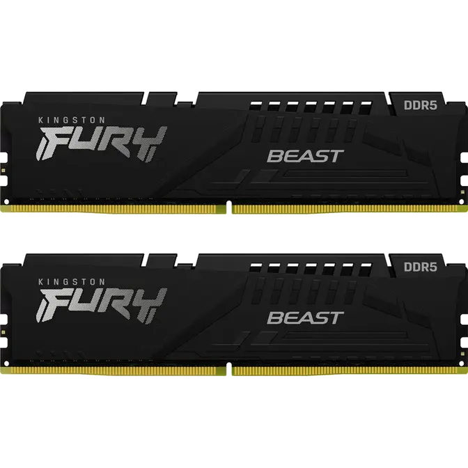 64GB (2x32GB) Kingston FURY Beast DDR5 6000MT/s CL36 Ram Kit Black - Computer Alliance