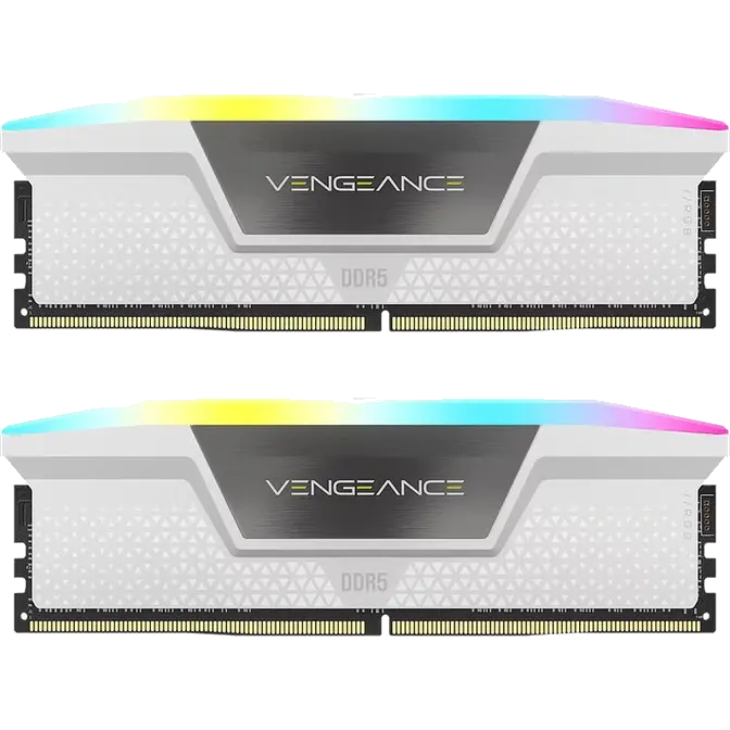 32GB (2x16G) Corsair Vengeance RGB DDR5 6000MT/s CL36 Desktop RAM White - Computer Alliance