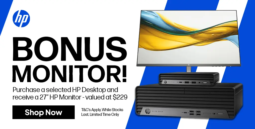 HP Desktops Bonus Monitor