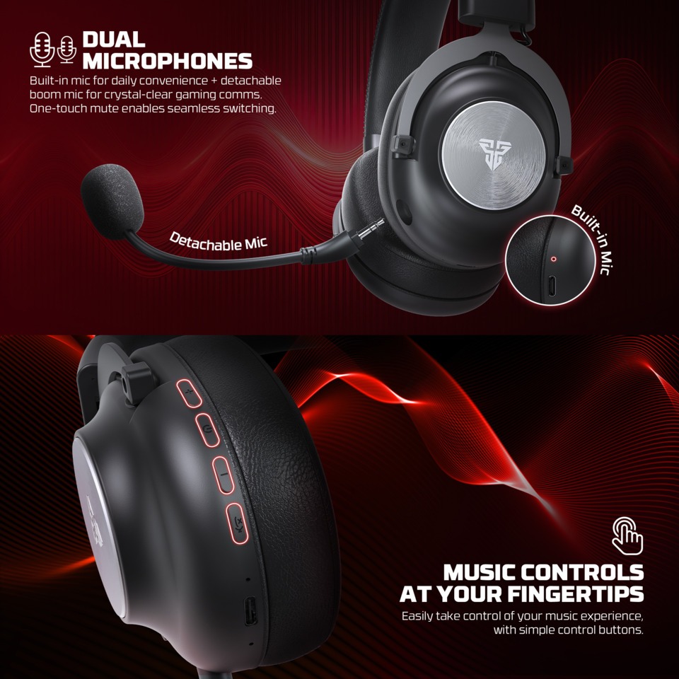 fantech whg05 stellar wireless gaming headset black
