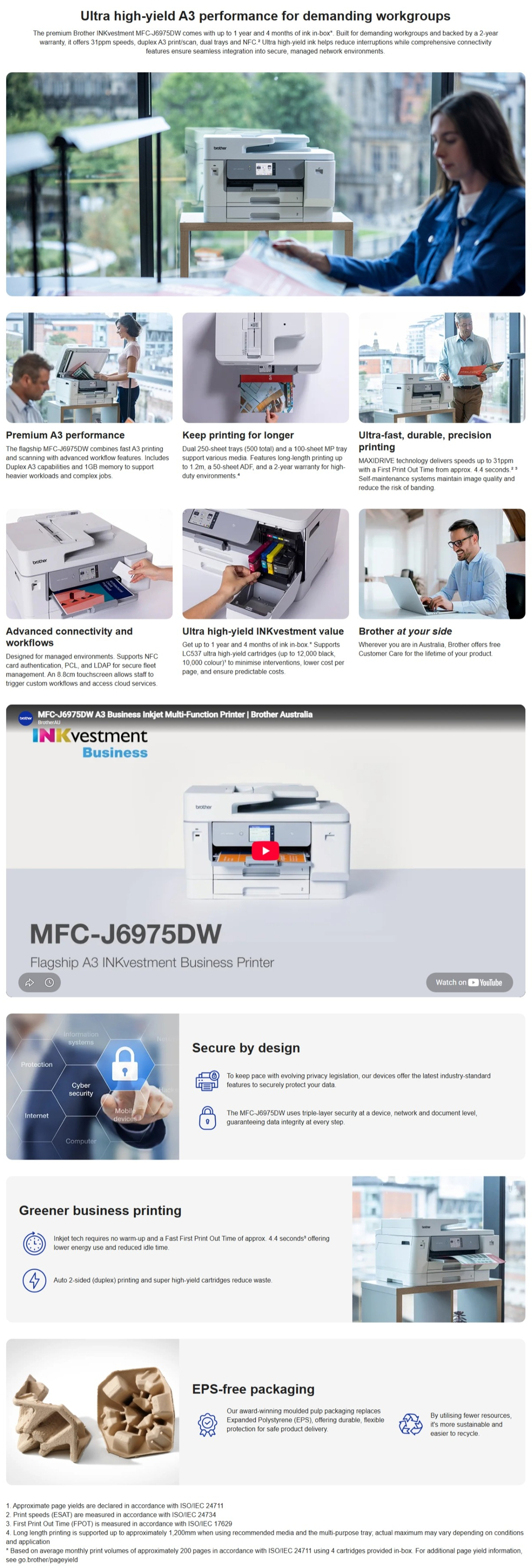 brother mfc-j6975dw a3 multi-function wireless inkjet printer