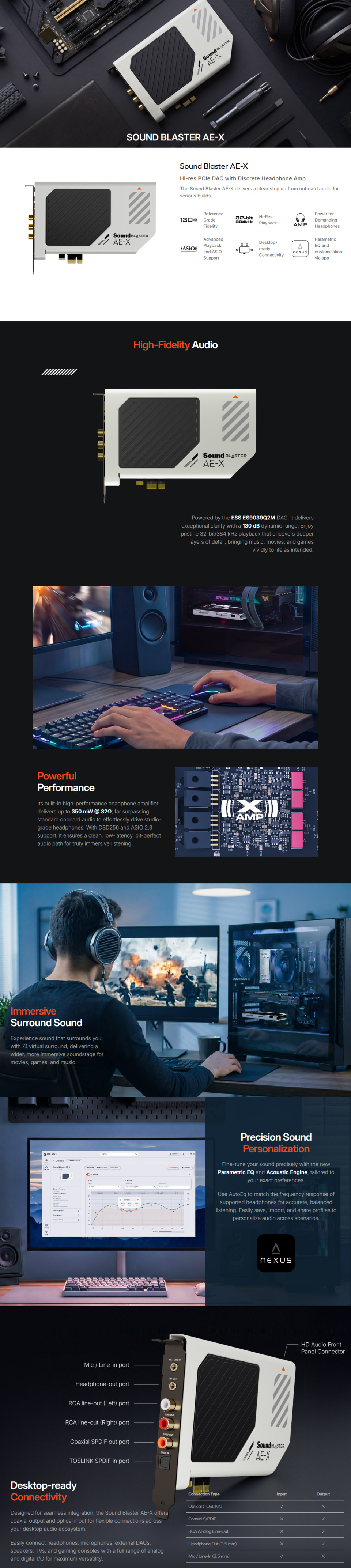 creative sound blasterx ae-x hi-res 51 gaming sound card