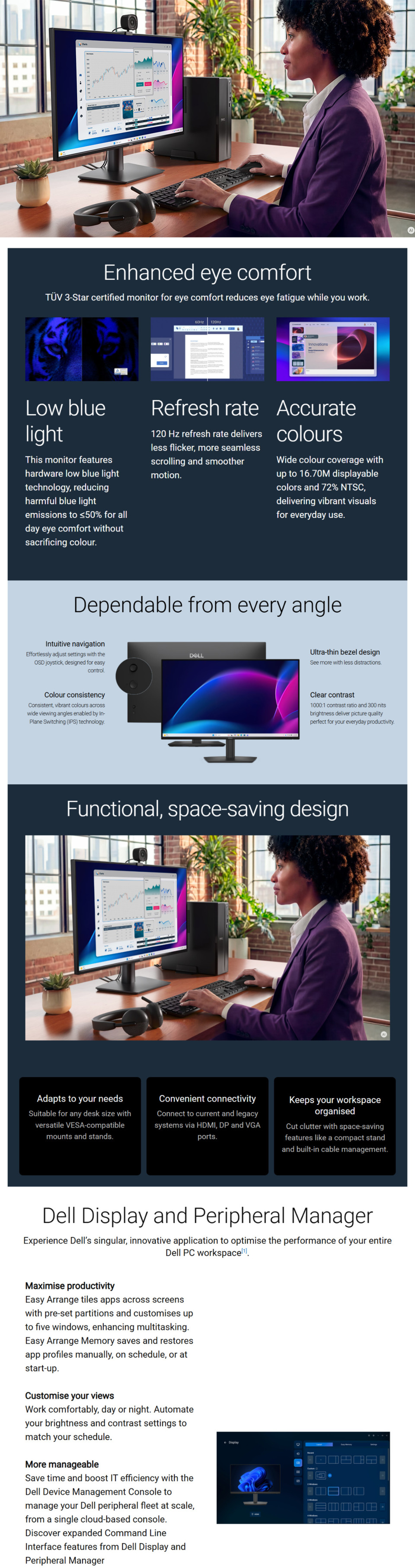 27 dell pro 27 fhd 120hz ips monitor black